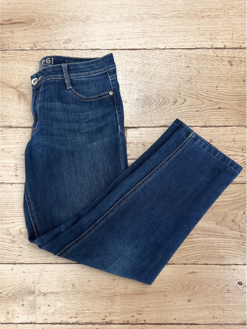 DL1961 Premium Denim Womens 31 Dark Wash Straight Leg Stretch Jeans